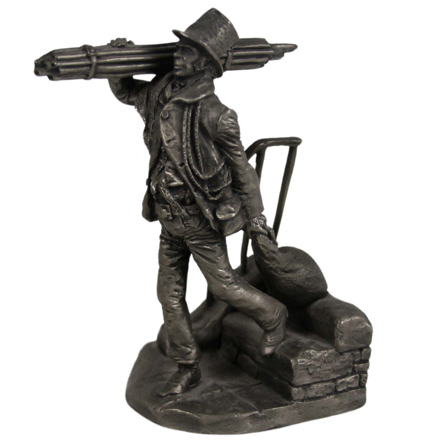 1977 Franklin Mint The Chimney Sweep Statue Right