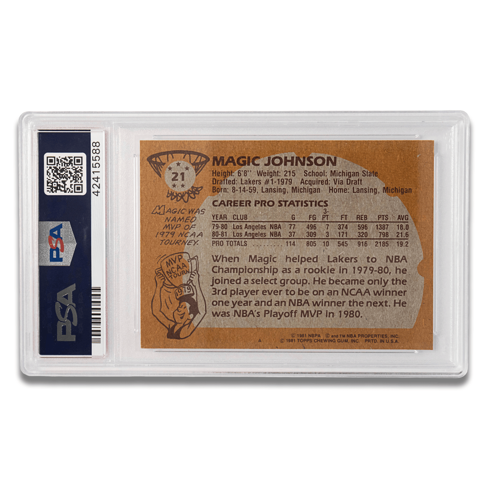 1981 Topps Larry Bird & Magic Johnson PSA Signed Basketball Card Pair
Gold & Silver Pawn Shop