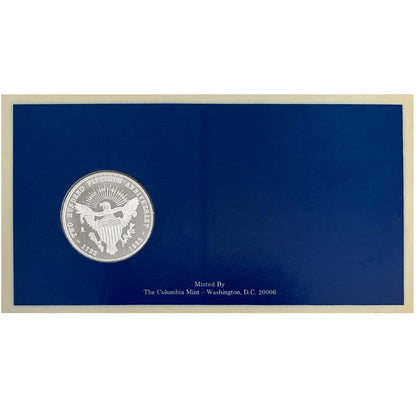 1982 Columbia Mint George Washington 1oz .999 Fine Silver Long