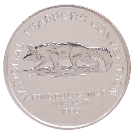 1986 National Trappers Convention .999 Fine Silver Gold & Silver Pawn Shop