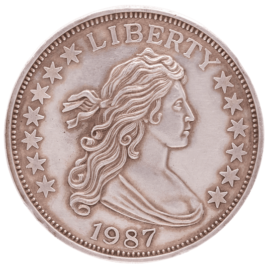 1987 Liberty Medallion 2 Troy Oz. Gold & Silver Pawn Shop