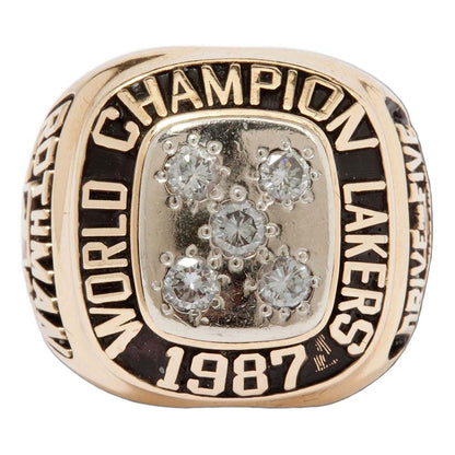 1987 Los Angeles Lakers NBA Championship Ring Gold & Silver Pawn Shop