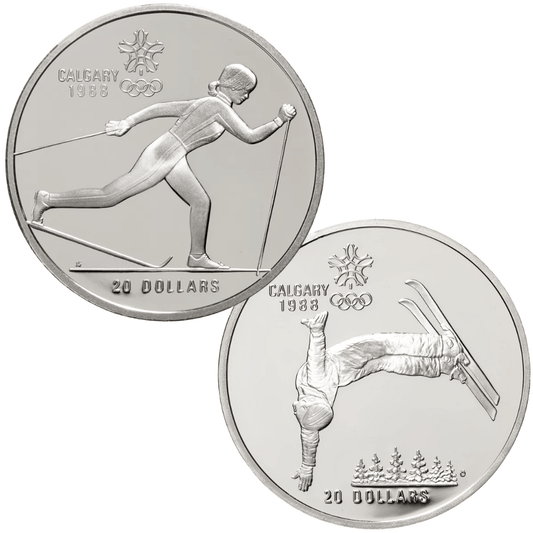 1988 Calgary Winter Olympic Games $20 Silver Coins Gold & Silver Pawn Shop