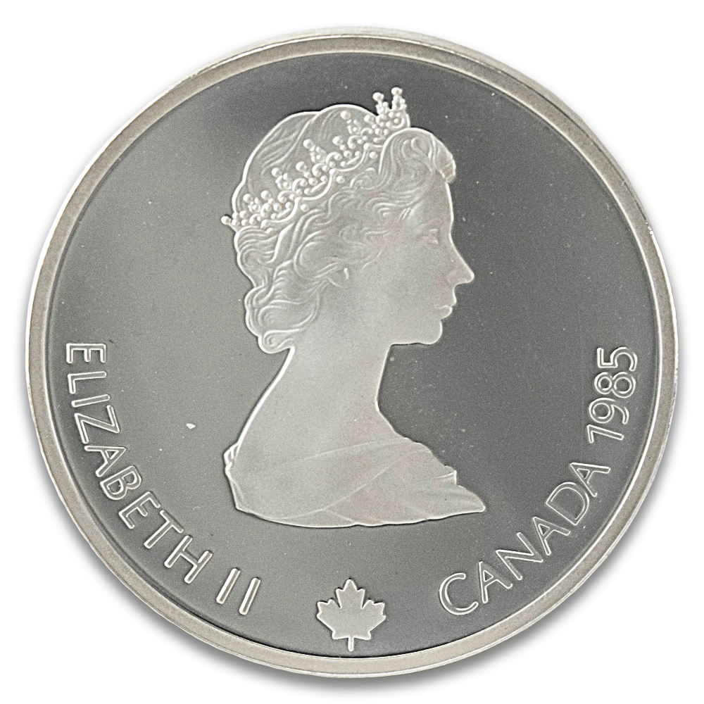 1988 Calgary Winter Olympics Downhill Skiing Commemorative Silver Coin
Gold & Silver Pawn Shop