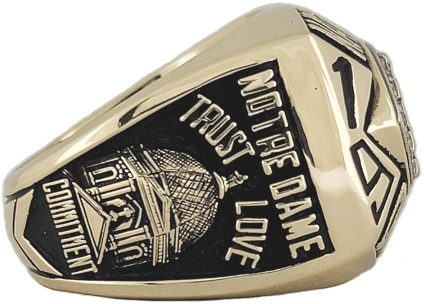 1988 Notre Dame NCAA Football Championship Ring Shank