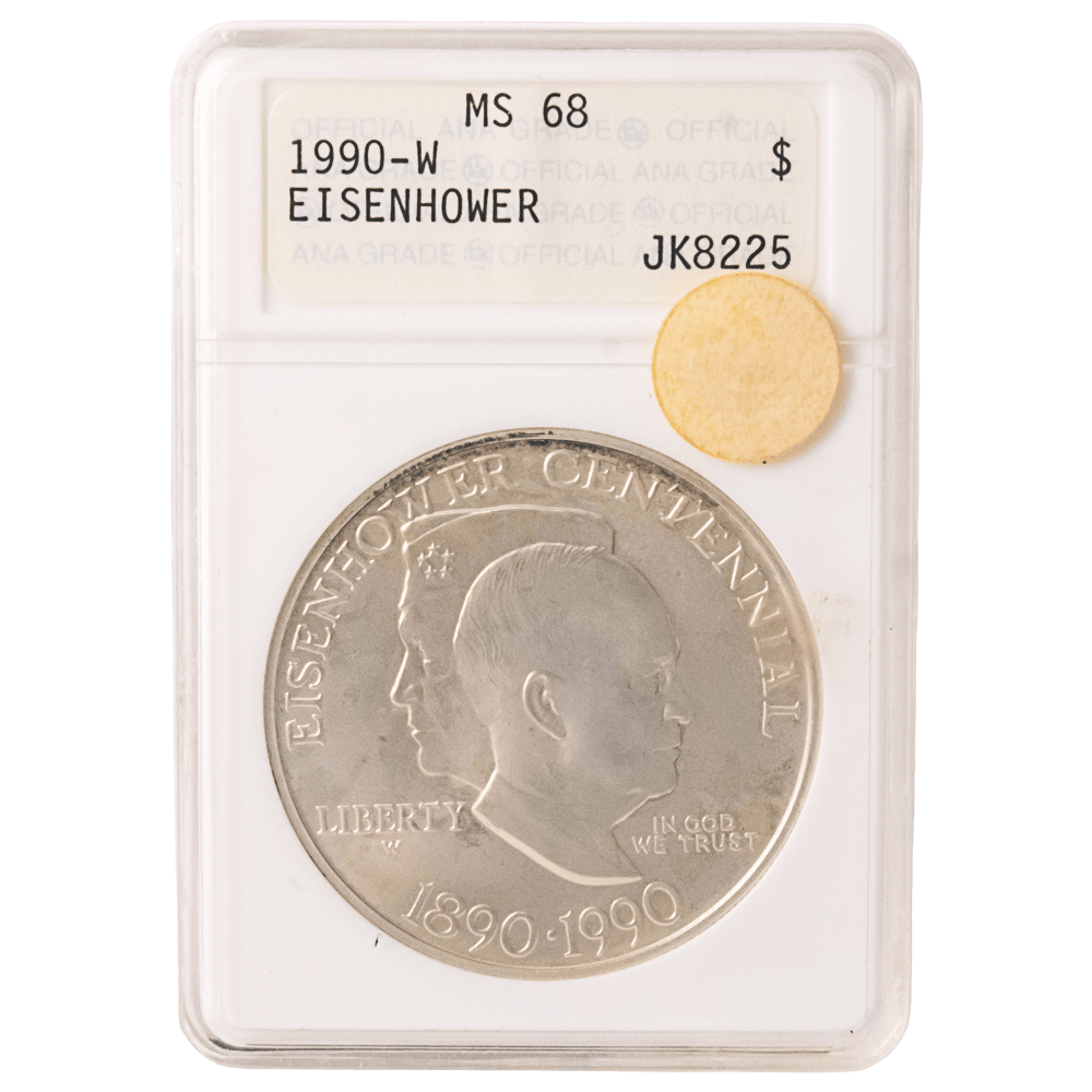 1990-W Eisenhower Centennial Silver Dollar ANA MS68
Gold & Silver Pawn Shop