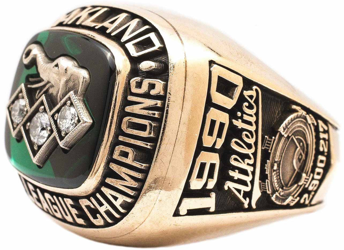Al Ring 1990 Oakland A's AL Championship Ring – Gold & Silver Pawn Shop