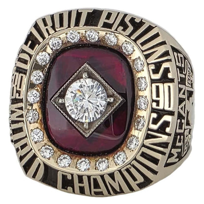 1990 Detroit Pistons NBA Championship Ring Gold & Silver Pawn Shop