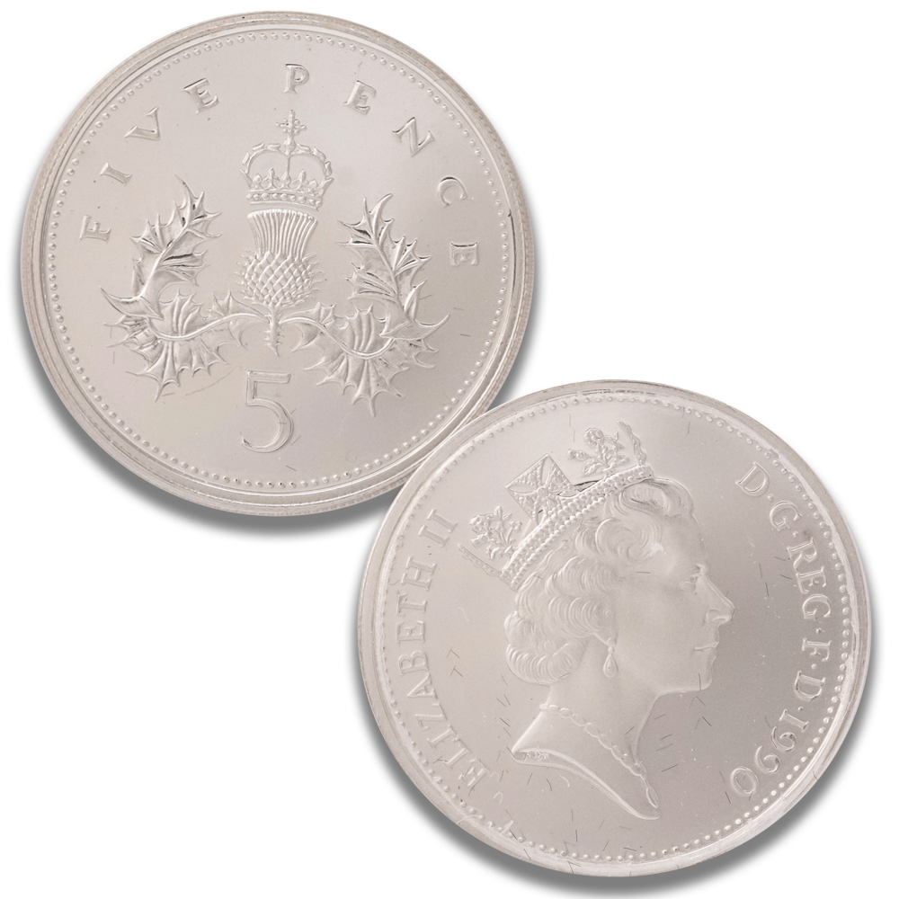 1990 Great Britain Five Pence Silver Proof Coin
Gold & Silver Pawn Shop