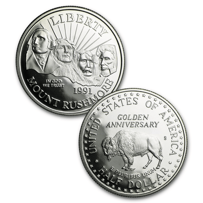 1991 U.S. Mint Mount Rushmore Anniversary 2-Coin Proof Set
Gold & Silver Pawn Shop