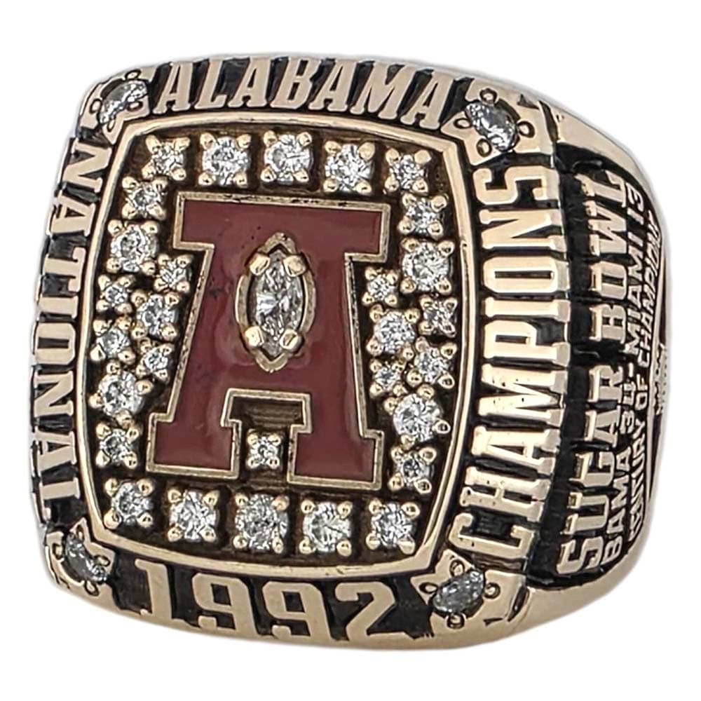 1992 University of Alabama NCAA Football Championship Ring Gold & Silver Pawn Shop