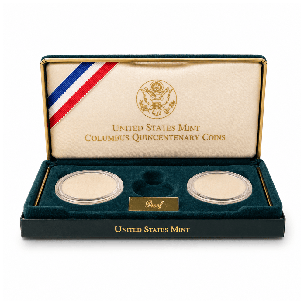1992 U.S. Mint Columbus Quincentenary 2 Coin Proof Set
Gold & Silver Pawn Shop