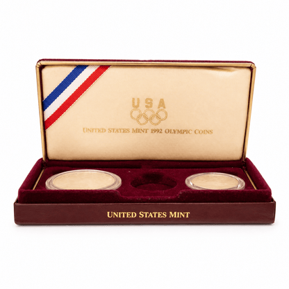 1992 U.S. Mint Olympic Commemorative 2-Coin Proof Set
Gold & Silver Pawn Shop