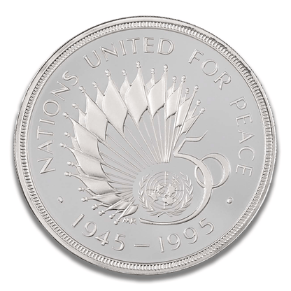 1995 Nations United For Peace Two Pound Piedfort Silver Proof Coin
Gold & Silver Pawn Shop