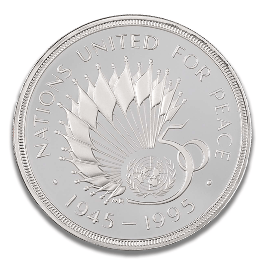 1995 Nations United For Peace Two Pound Piedfort Silver Proof Coin
Gold & Silver Pawn Shop