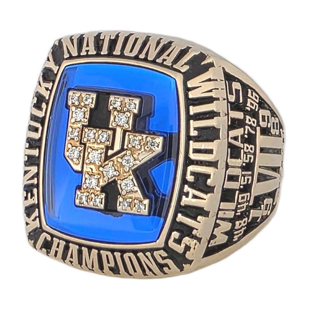 1998 Kentucky Wildcats NCAA Basketball Championship Ring Gold & Silver Pawn Shop