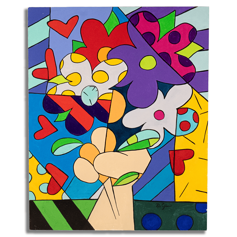 De Giacco Colorful Pop Art Floral Still Life Painting
Gold & Silver Pawn Shop