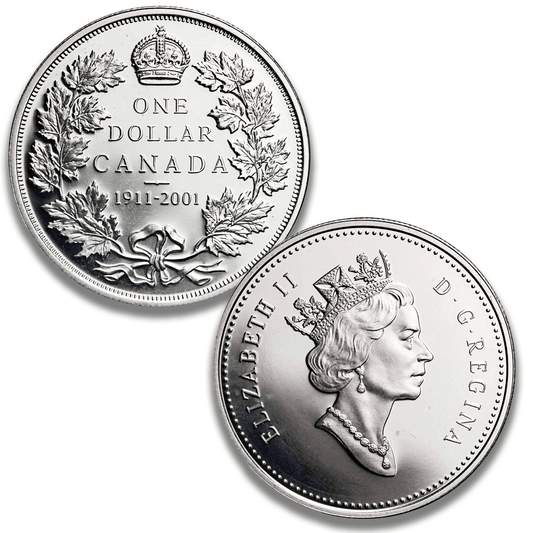 2001 Canada 1911 Silver Dollar 90th Anniversary $1 Sterling Silver Proof
Gold & Silver Pawn Shop