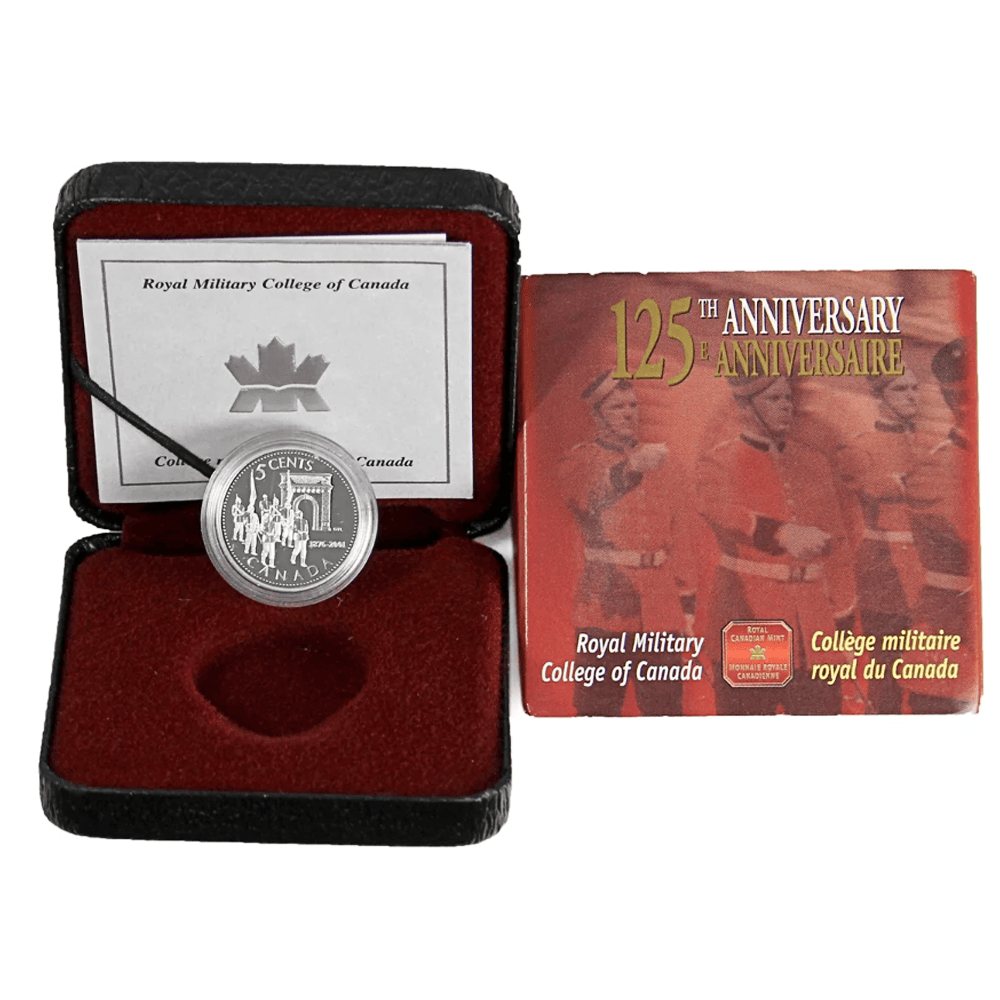 2001 Canada Royal Military College 125th Anniversary 5-Cent Sterling Silver Proof
Gold & Silver Pawn Shop