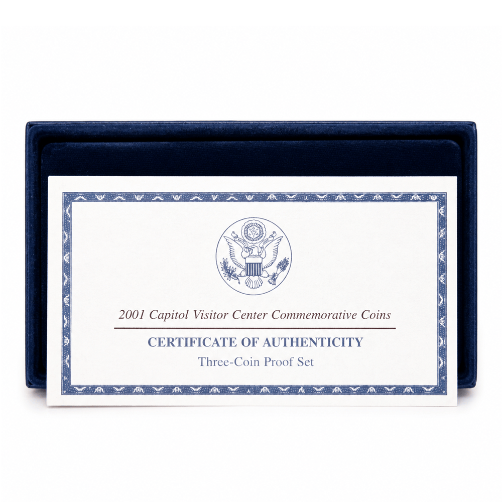 2001 U.S. Mint Capitol Visitor Center Commemorative 2-Coin Proof Set
Gold & Silver Pawn Shop