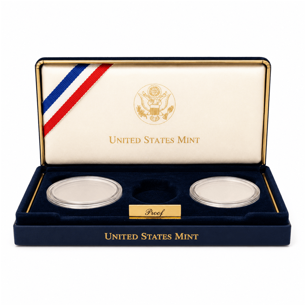 2001 U.S. Mint Capitol Visitor Center Commemorative 2-Coin Proof Set
Gold & Silver Pawn Shop