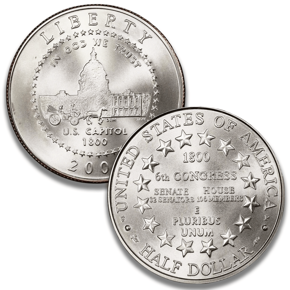2001 U.S. Mint Capitol Visitor Center Commemorative 2-Coin Proof Set
Gold & Silver Pawn Shop