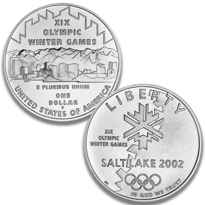 2002-P Salt Lake City Winter Olympics Proof Silver Dollar
Gold & Silver Pawn Shop