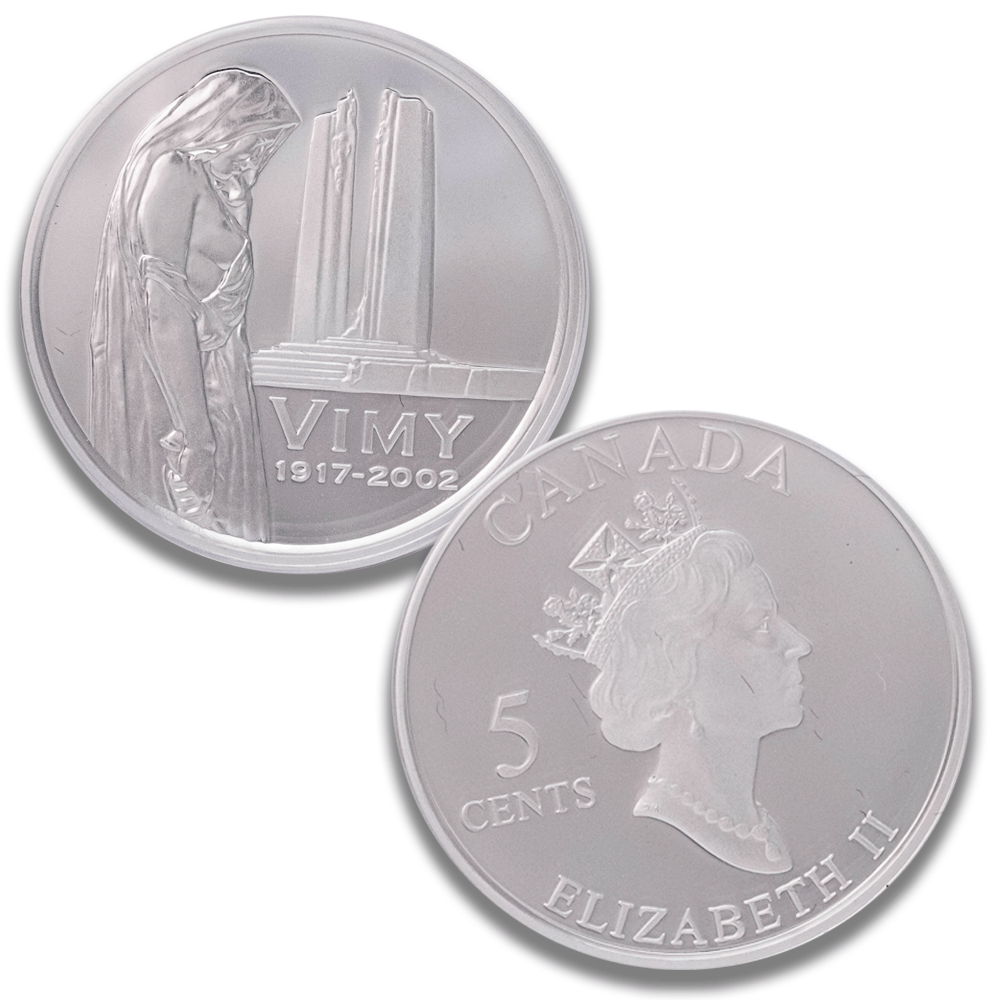 2002 Canada Vimy Ridge 85th Anniversary 5 Cent .925 Sterling Silver Coin
Gold & Silver Pawn Shop