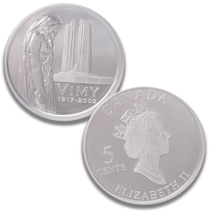 2002 Canada Vimy Ridge 85th Anniversary 5 Cent .925 Sterling Silver Coin
Gold & Silver Pawn Shop