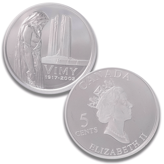 2002 Canada Vimy Ridge 85th Anniversary 5 Cent .925 Sterling Silver Coin
Gold & Silver Pawn Shop