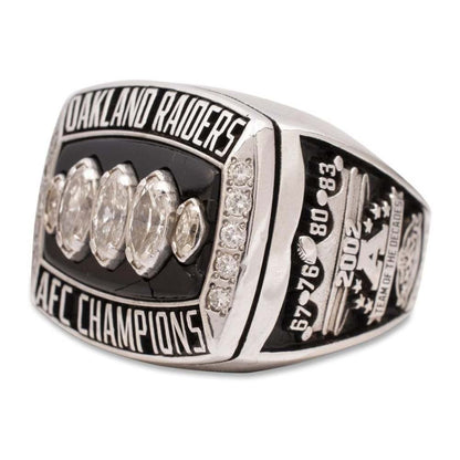 2002 Oakland Raiders AFC Championship Ring Gold & Silver Pawn Shop