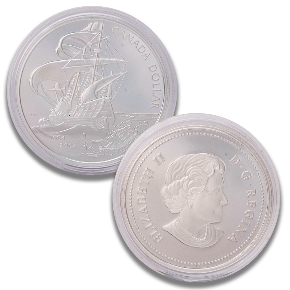 2004 Canada $1 First French Settlement .9999 Fine Silver Dollar
Gold & Silver Pawn Shop