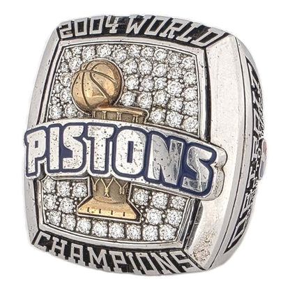 2004 Detroit Pistons NBA Championship Ring (Staff) Gold & Silver Pawn Shop