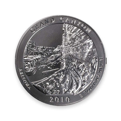 2010 America the Beautiful 5oz Silver Coin - Grand Canyon