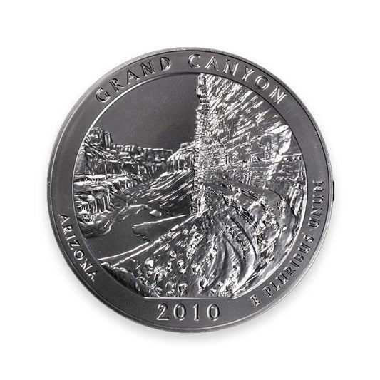 2010 America the Beautiful 5oz Silver Coin - Grand Canyon Gold & Silver Pawn Shop