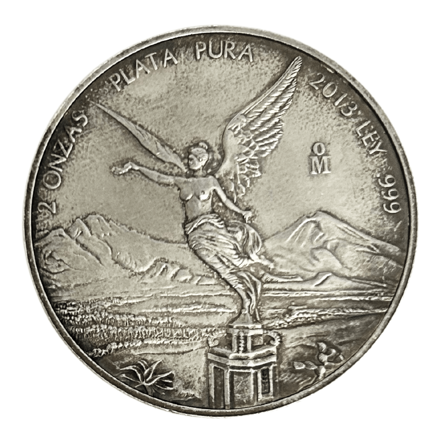 2013 Mexico Libertad 2 Oz .999 Fine Silver Coin Front