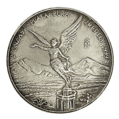 2013 Mexico Libertad 2 Oz .999 Fine Silver Coin Thumbnail 