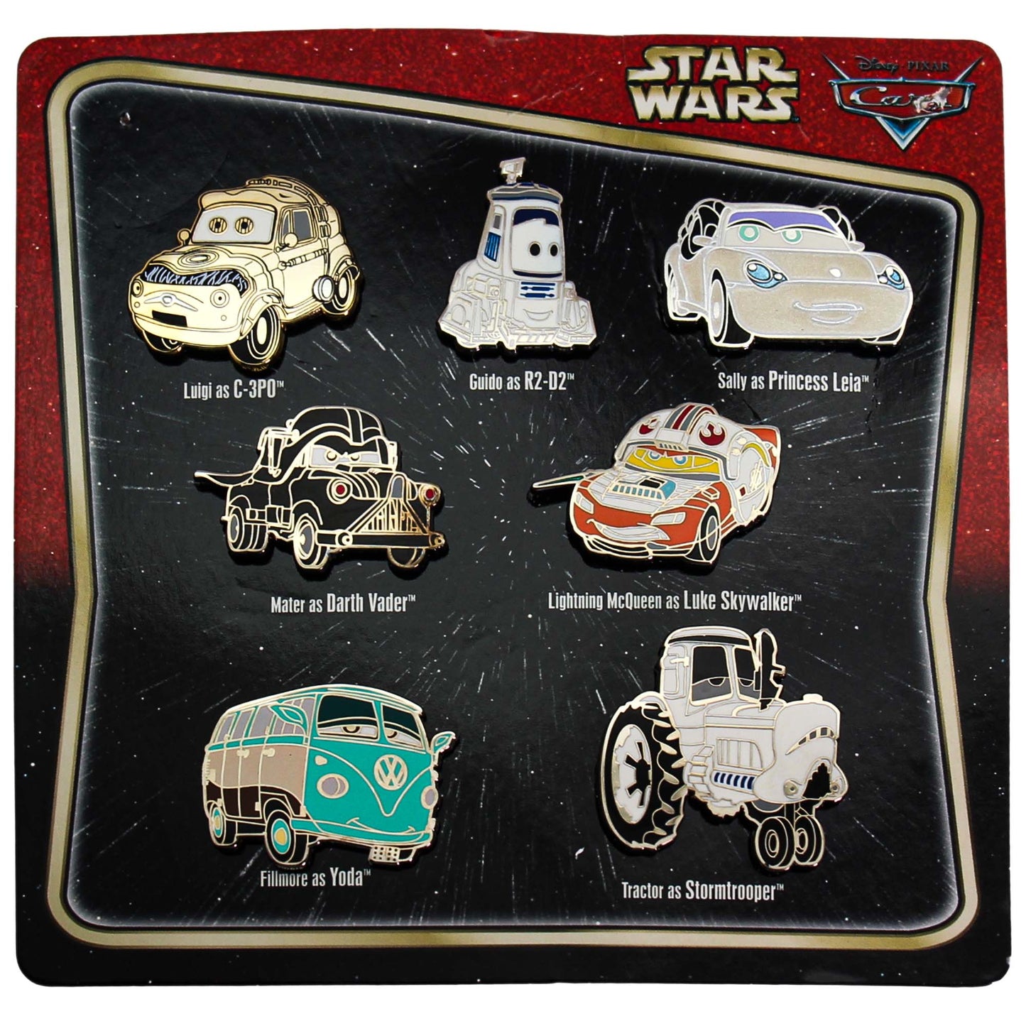 2014 Star Wars Cars Pin Set