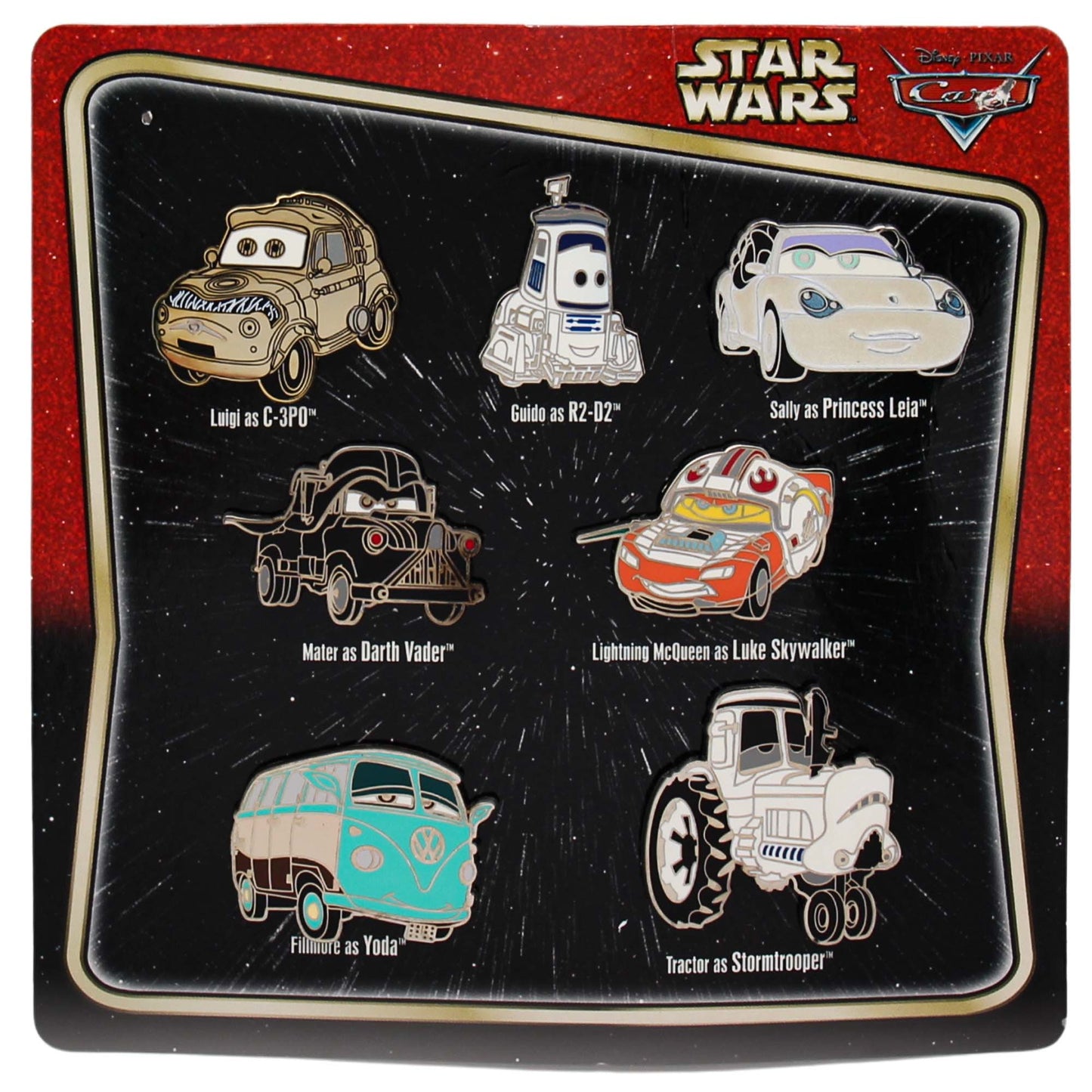 2014 Star Wars Cars Pin Set