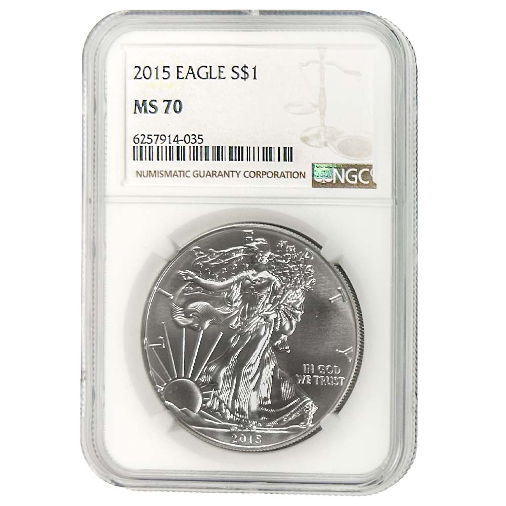 2015 Eagle S$1 MS70 NGC