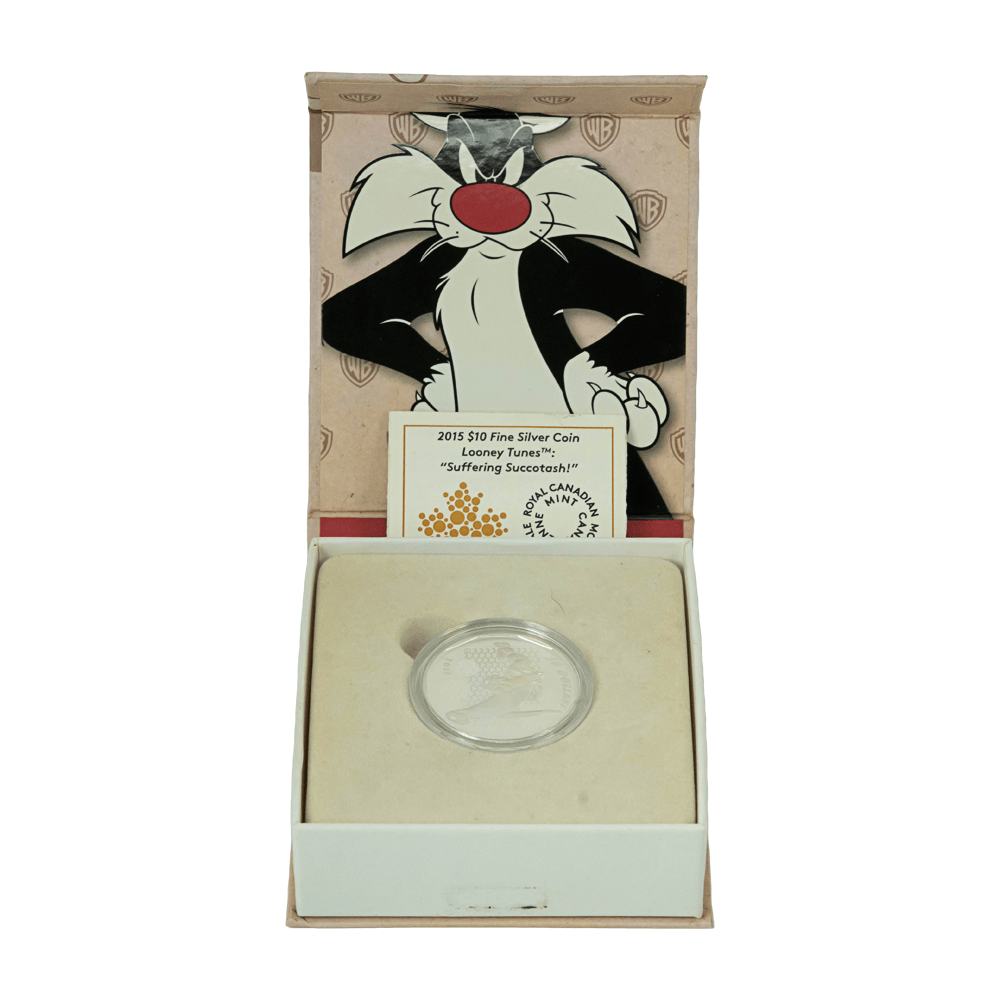 2015 Canada $10 Looney Tunes -Suffering Succotash! Gold & Silver Pawn Shop