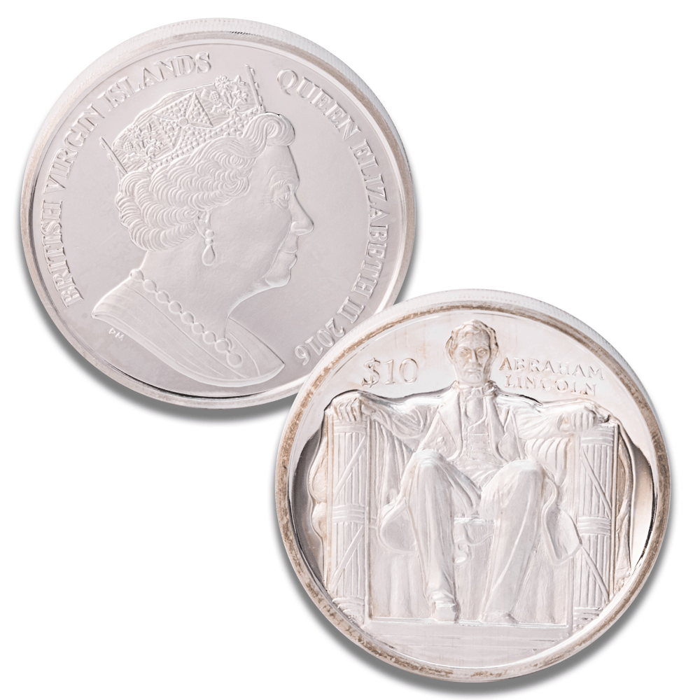2016 British Virgin Islands $10 Abraham Lincoln Silver Coin – Queen Elizabeth II
Gold & Silver Pawn Shop