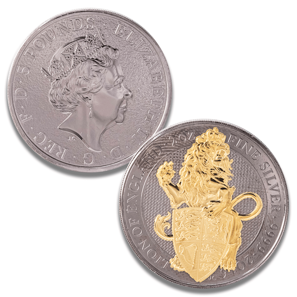 The Queen's Beasts 2 oz .9999 Fine Silver Coins Gold & Silver Pawn Shop 2016 – Lion of England