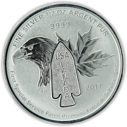 2017 Elizabeth II First Special Service Force $2 1/2 oz FS Gold & Silver Pawn Shop