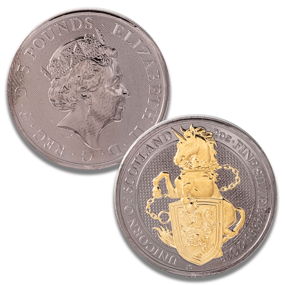 The Queen's Beasts 2 oz .9999 Fine Silver Coins Gold & Silver Pawn Shop 2018 – Unicorn of Scotland