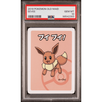 2019 Pokemon Old Maid PSA Gem Mint 10 Eevee Front