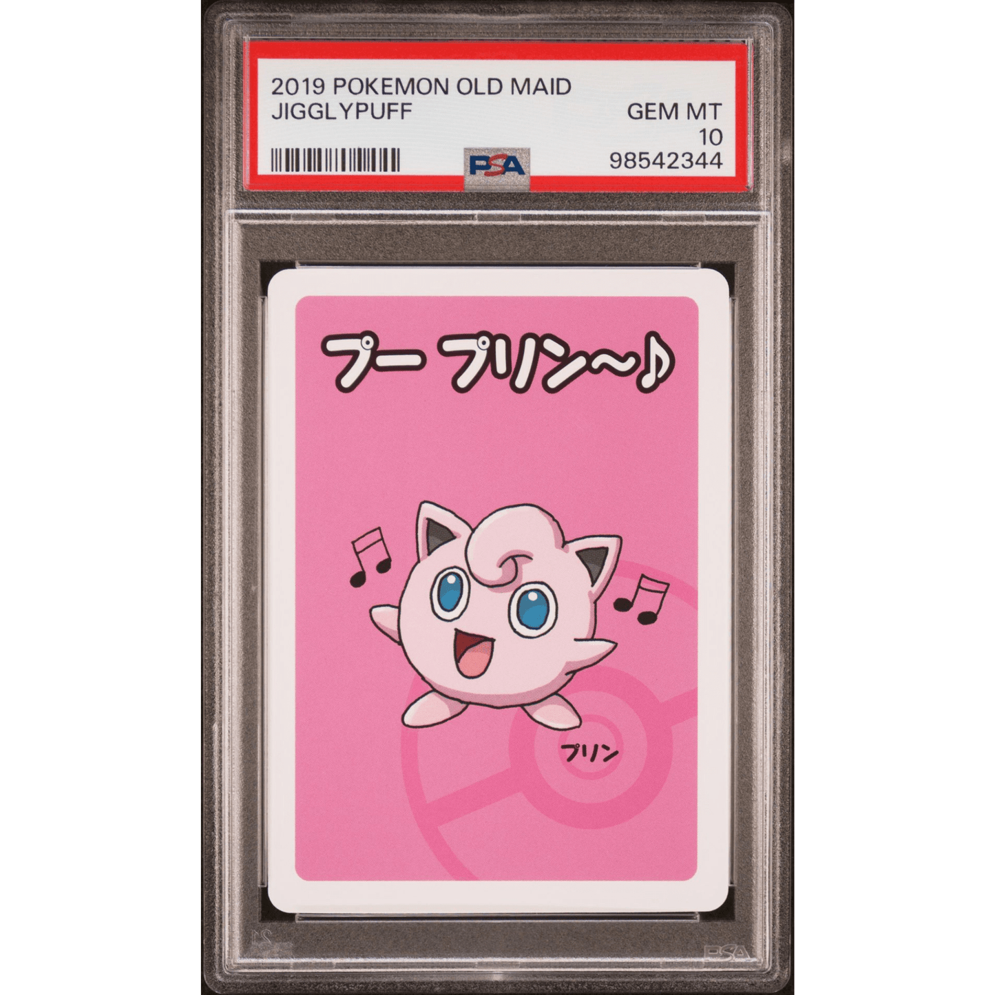 2019 Pokemon Old Maid PSA Gem Mint 10 Jigglypuff