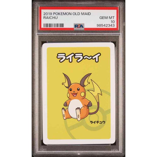 2019 Pokemon Old Maid PSA Gem Mint 10 Raichu Thumbnail