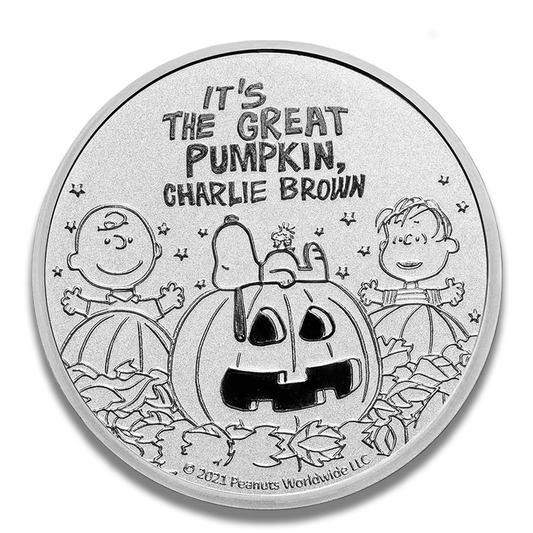 2021 Peanuts “It’s the Great Pumpkin, Charlie Brown” 1 oz .999 Fine Silver Round
Gold & Silver Pawn Shop
