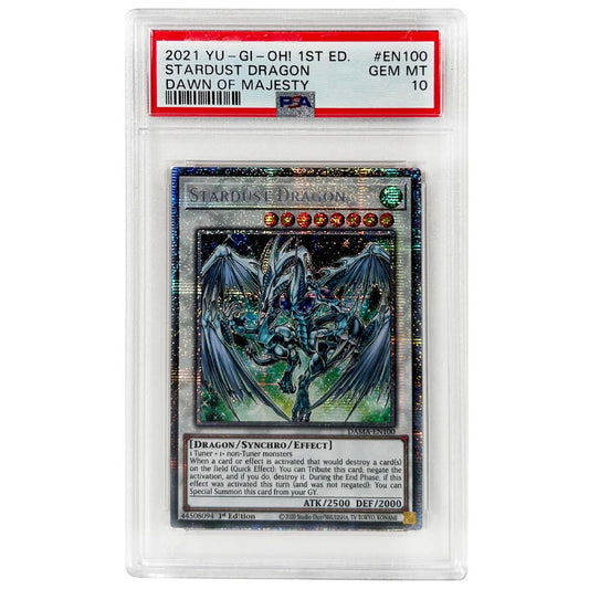 2021 YU-GI-OH! 1st Edition Stardust Dragon PSA 10